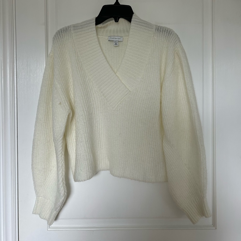Topshop White Sweater